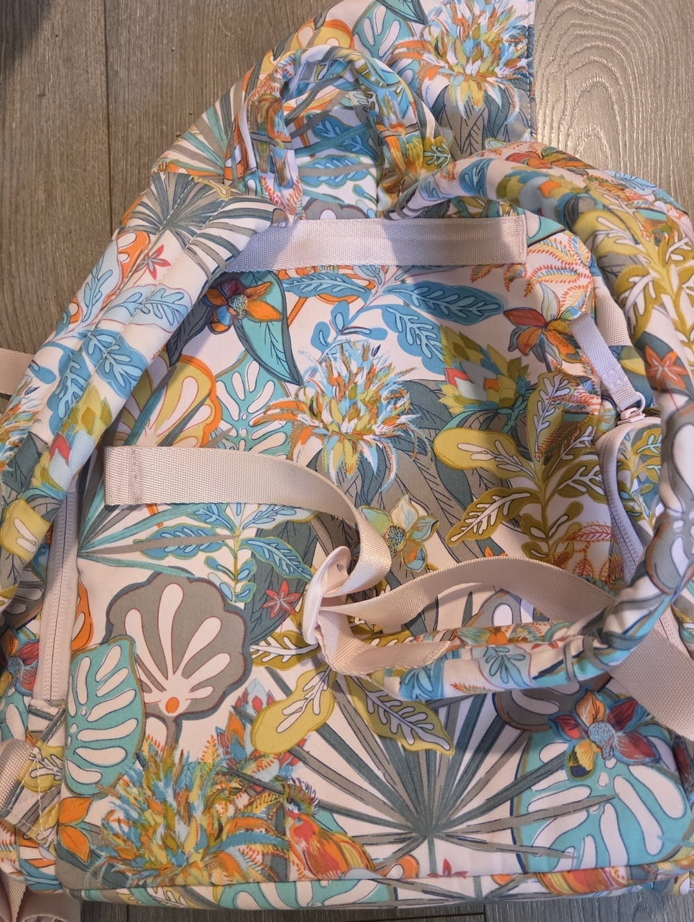Vera Bradley Women's Utility Backpack in the Rain Forest Canopy - Picture 2 of 5